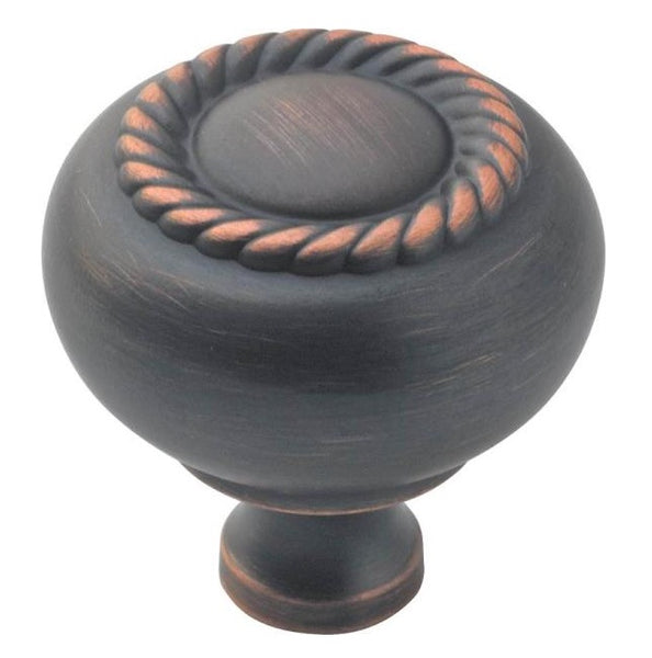 Amerock BP53471ORB Allison Round Scroll Cabinet Knob,1-1/4", Oil Rub Bronze
