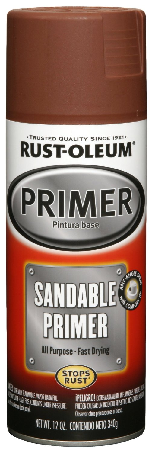Rust-Oleum 249419 Sandable Primer Spray 12 Oz, Red