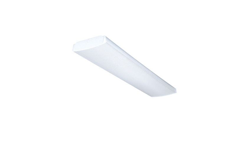 Lithonia Lighting 256439 Fluorescent Wraparound Ceiling Light Fixture, 120 Volts