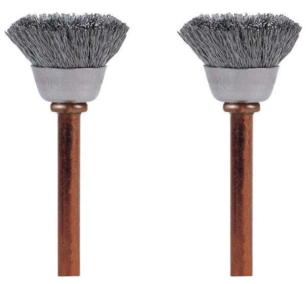 Dremel 531-02 Stainless Steel Brush, 1-3/4 Inch, Set of 2