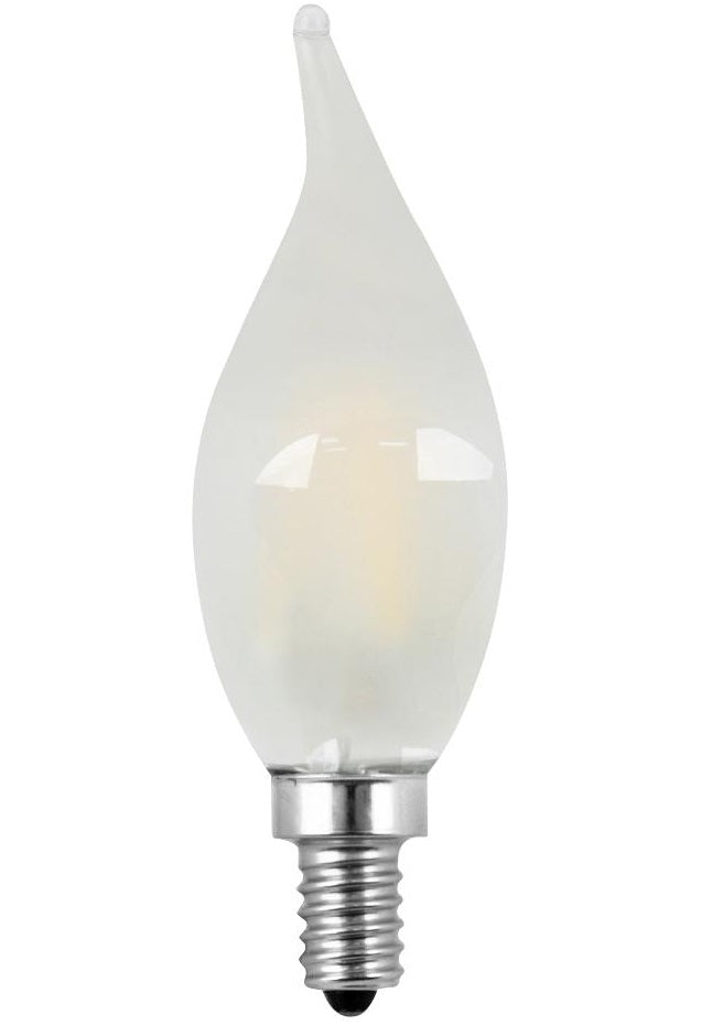 Feit Electric BPCFF60/827/LED/2 Candelabra Flame Tip Dimmable LED Light Bulb, 2700K