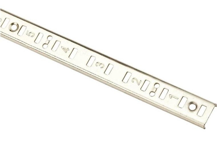 National Hardware N229-559 157 Shelf Standards, 6&#039;, Brushed Brass
