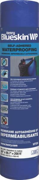 Henry HEWP200937 Self-Adhesive Waterproofing Membrane, 36” x 66.7&#039;