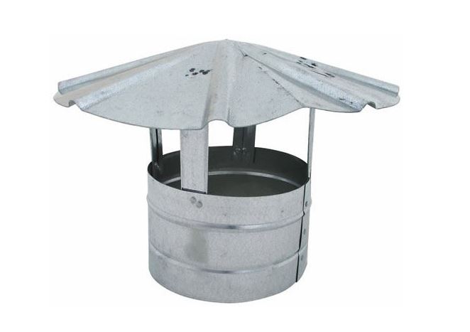Billy Penn 8104 Galvanized Round Roof Cap, 7"