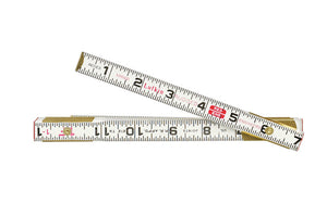 Lufkin 1066DN Engineers Folding Rule with Outside Marking, Wood, 5/8" W x 6' L