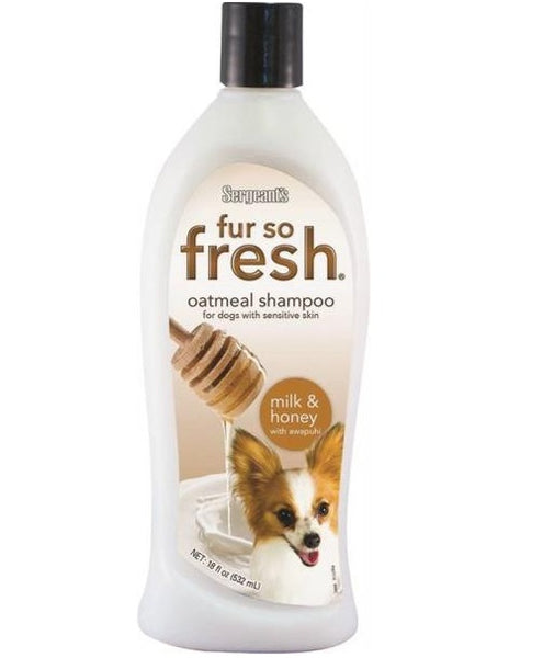 Sergeant's 03805 Fur So Fresh Oatmeal Dog Shampoo, 18 oz.