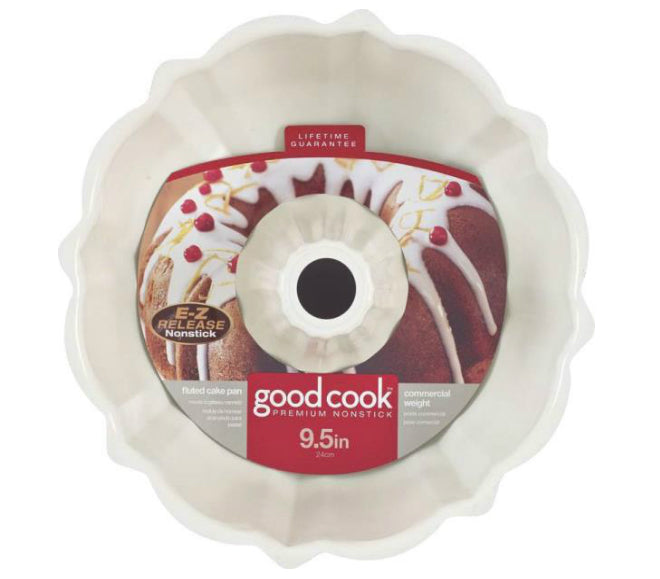 Good Cook 11752 Non-Stick Fluted Cake Pan, 9.5"