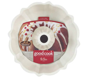 Good Cook 11752 Non-Stick Fluted Cake Pan, 9.5"