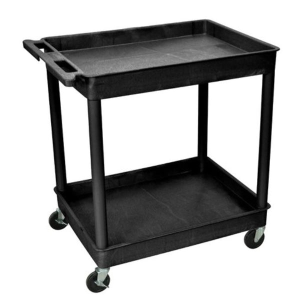 Luxor TC11-B 3 Utility 3 Shelf Large Tub Cart