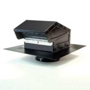 MasterFlow 12GNV4B Goose Neck Vent, 4", Black