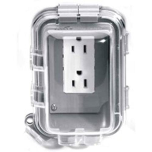Cooper Wiring WIU-1 Outlet Cover, Clear