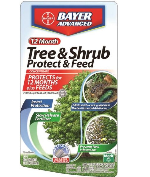 Bayer Advanced 701810M Concentrate Tree and Shrub Protect with Feed, 32 Oz