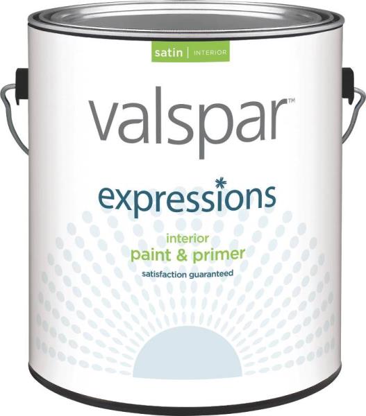 Valspar 17042 Expressions Interior Latex Satin Paint, Pastel Base, 1 Gallon