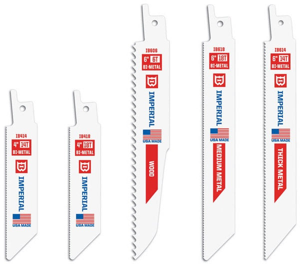Imperial Blades IBRV-5 Reciprocating Saw Blades, White