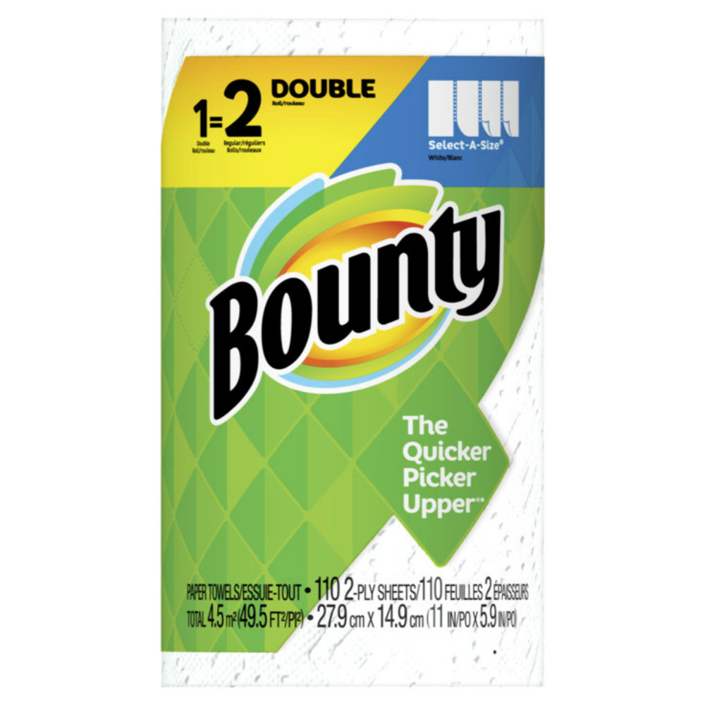 Bounty 47649 Double Paper Towel, White