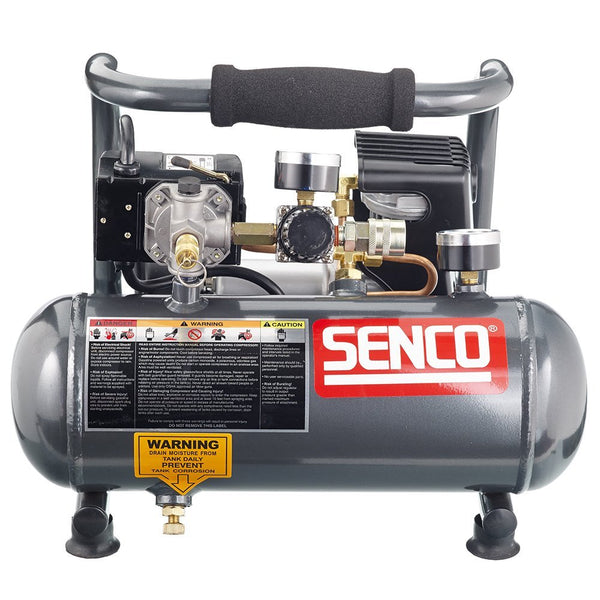 Senco PC1010 Air Compressor, 1-Gallon, 1-Horsepower Peak, 1/2 hp running