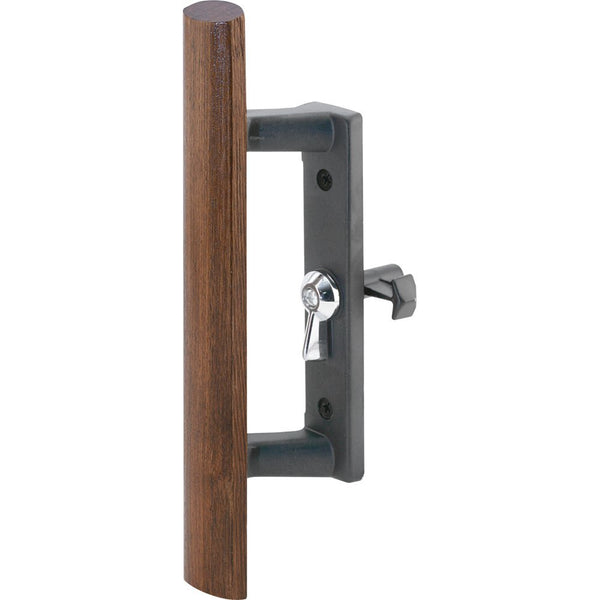 Prime Line C 1095 Sliding Glass Door Handle, Black/Wood