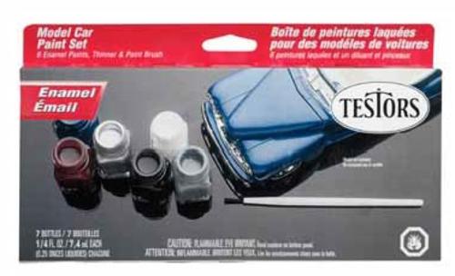 Testors 9119X Model Car Enamel Hobby Paint Kit