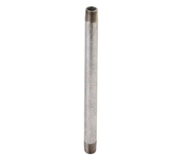 Worldwide 1/2X10G Galvanized Standard Pipe Nipple, 1/2" x 10"