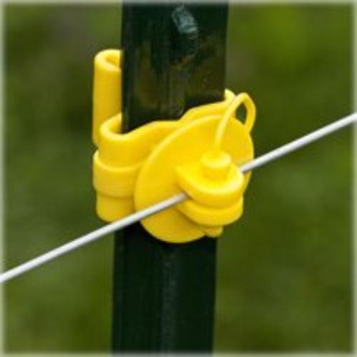Fi-Shock ITPLY-FS Pin-Lock T-Post Insulator, Yellow