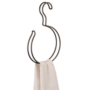 InterDesign 06531 Classico Over The Rod Accessory Hook, Bronze