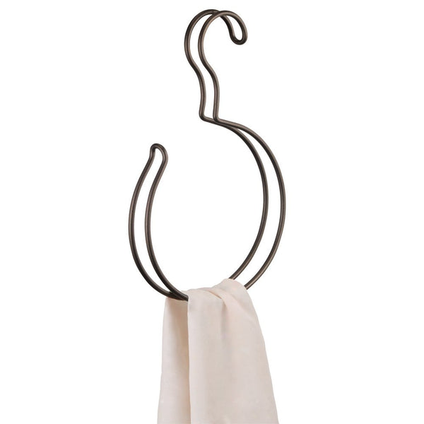 InterDesign 06531 Classico Over The Rod Accessory Hook, Bronze