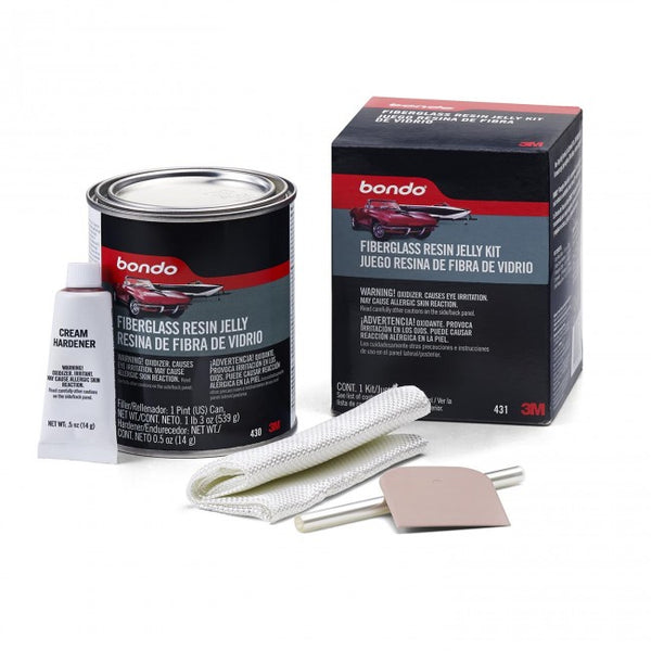 Bondo 431 Fiberglass Resin Jelly Repair Kit, 1 Pint