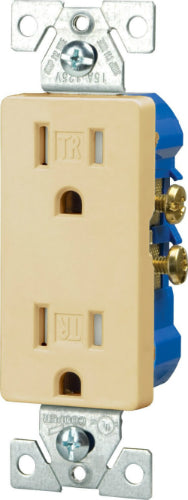 Cooper Wiring TR1107V Tamper Resistant Decorator Receptacles, Ivory