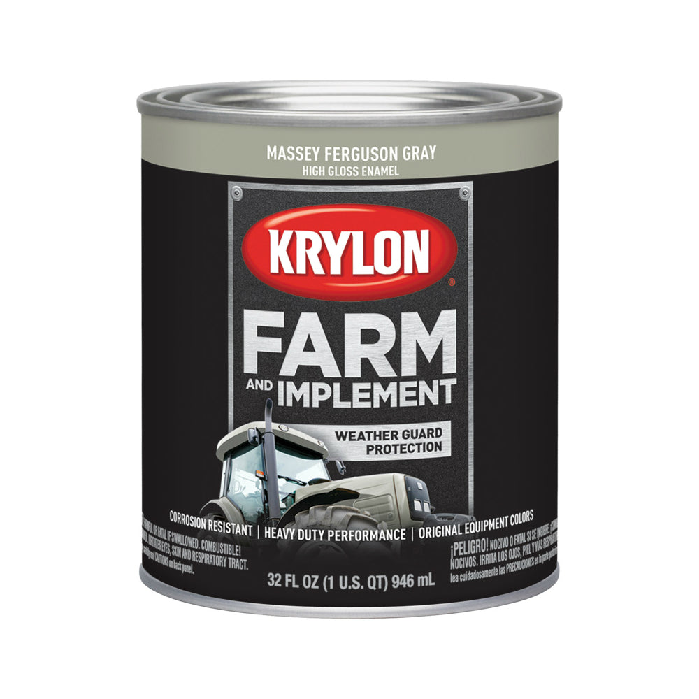 Krylon K02031000 Farm & Implement Paint, Massey Ferguson Gray, 32 Oz