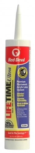Red Devil 0777 Lifetime Ultra Acrylic Latex Sealant, Clear, 10.1 Oz