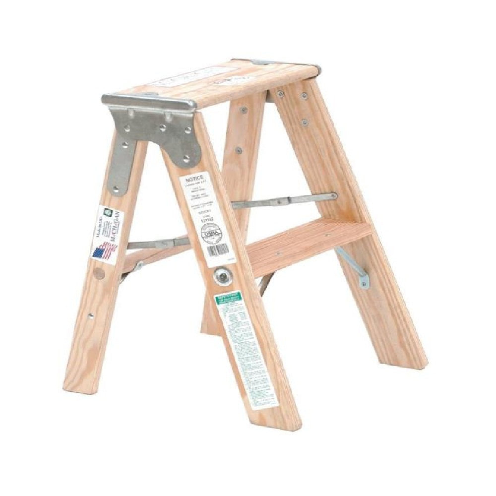 Michigan Ladder  131102 Wood Step Ladder, 2&#039;