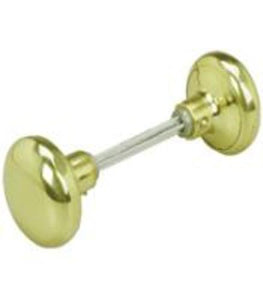 Prime Line E 2297 "Defender" Door Knob & Spindle Set 2-3/16" - Brass