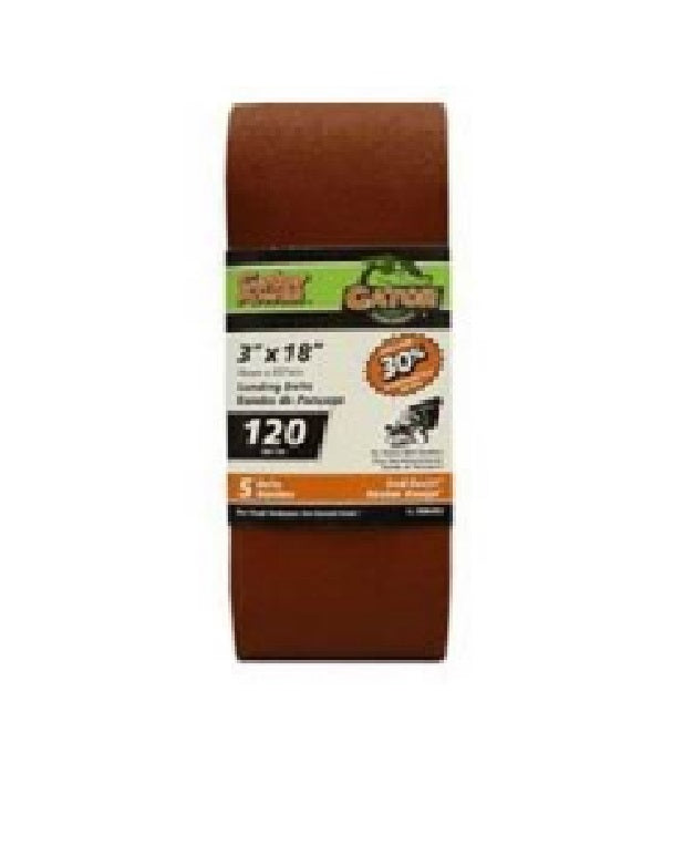 Gator 7030-012 Heavy Duty Resin Bond Power Sanding Belt, 3" x 18"
