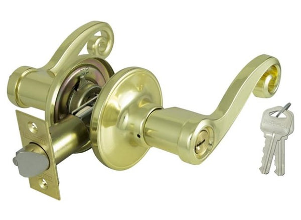 ProSource L6700V-PS 6-Way Adjustable Leverset, KA3, Polished Brass