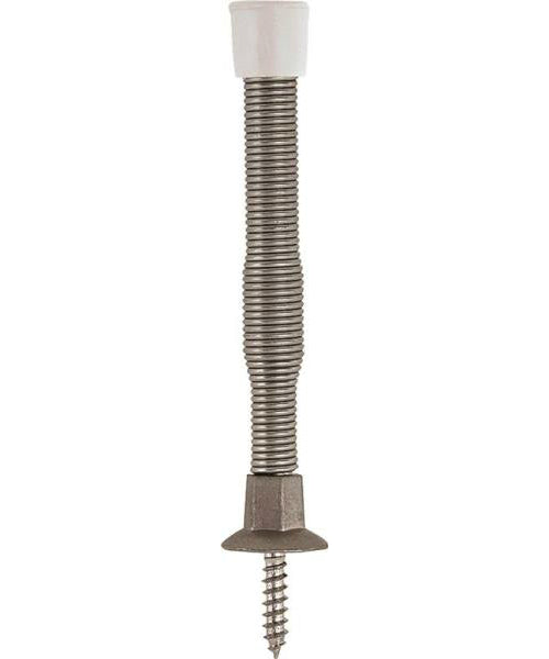 Prosource H61-Z013C-PS Baseboard Spring Doorstops, Satin Nickel, 3-1/8"