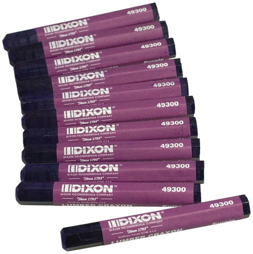 Dixon 49300 Extruded Hexagonal Lumber Crayon, Purple