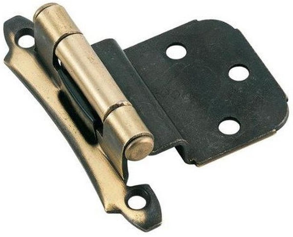 Amerock BP7928AE Self-Closing Cabinet Hinge, 3/8", Antique English