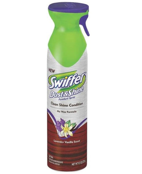 Swiffer 81618 Dust & Shine Furniture Spray, 9.7 Oz, Lavender