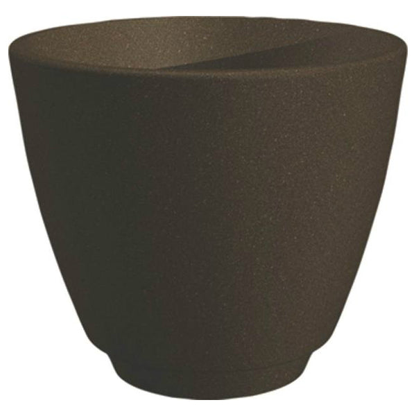 Dynamic Design RMT2004GB Modern Metro Poly-Resin Planter, 20", Granite Brown