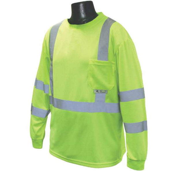 Radians ST21-3PGS-XL Class 3 T-shirt Moisture Wicking, Green, X-Large
