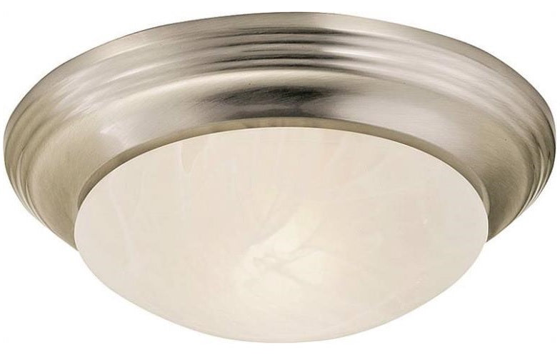 Boston Harbor 563118BN 1 Light Flushmount Ceiling Fixture, Brushed Nickel