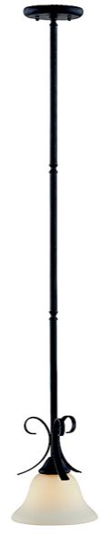 Boston Harbor F3-1MP Mini Pendant One Light Fixture, Matte Black