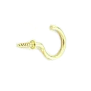 Mintcraft LR384 Cup Hook, 7/8", Solid Brass