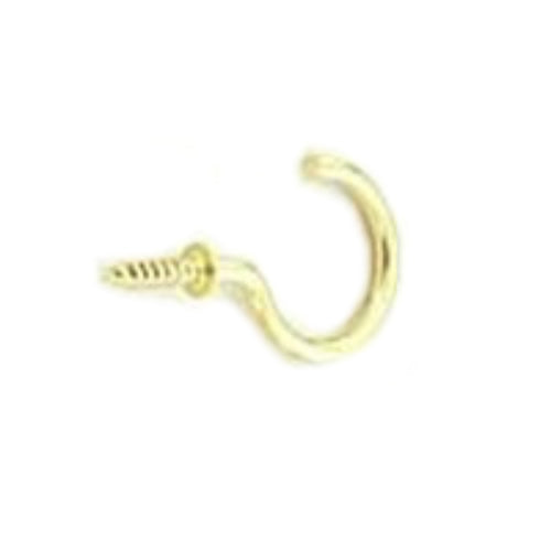 Mintcraft LR384 Cup Hook, 7/8", Solid Brass