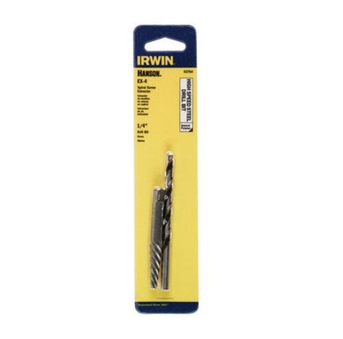 Hanson 53704 Spiral Screw Extractor & Drill Bit, #4