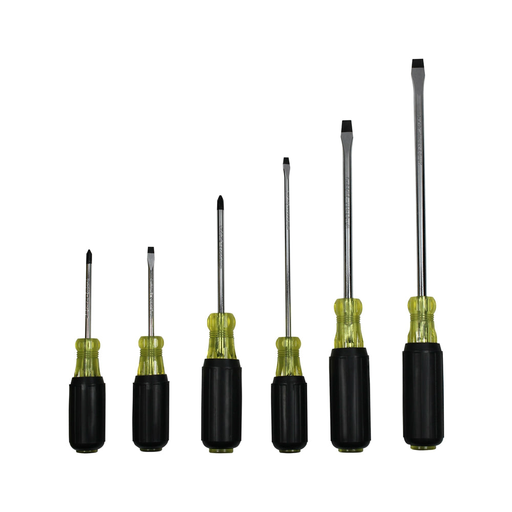 Vulcan SD-SET-PVC Screwdriver Set, Satin Chrome Plated, 6 Pieces