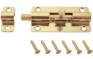 Prosource 20474CZB-PS Barrel Bolt, 6", Satin Brass