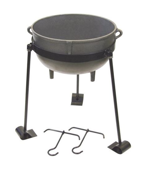 Bayou Classic CI7410 Jambalaya Kit, Cast Iron, 10 Gallon, 19.75" x 11.25"