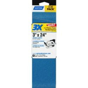 Norton 07660749271 Power Sanding Belt 3" x 24", Zirconia Alumina