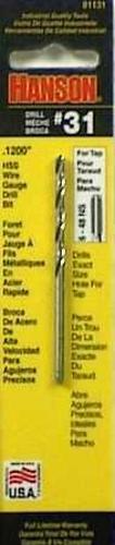 Irwin 81131 High Speed Steel Wire Gauge Drill Bit, #31